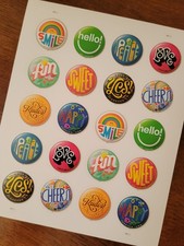 Pinback - First-Class ~ Sheet Of 20 Stamps 