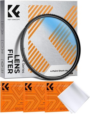 Sternfilter 49mm Kurzstrahl HD Glas Kamera-Effektfilter Nano-Klear