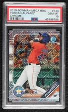 2019 Bowman Chrome Prospects Mega Box Mojo Refractor Yordan Alvarez PSA 10 gh4
