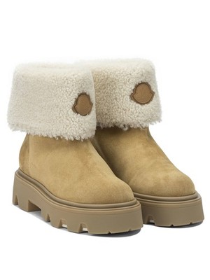 モンクレール US Customs Fees Paid – Moncler Aurea Shearling Ankle Boots IT 40