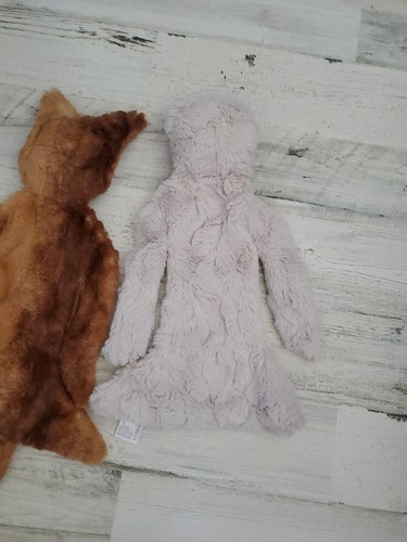 Slumberkins Fox and Snuggler Plush Sloth Super Soft Stuffed Animal Comfort Lovey - Picture 4 of 11