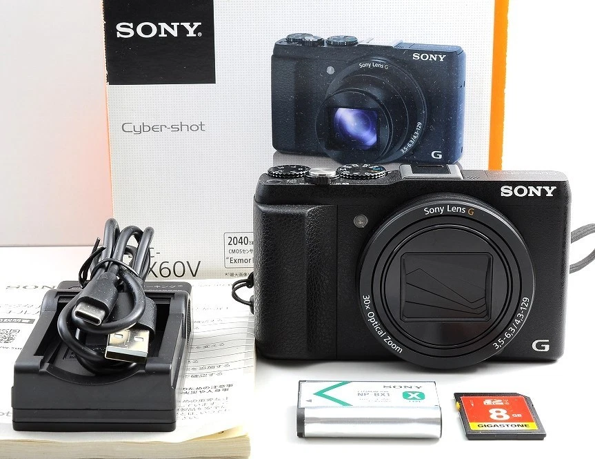 [Near MINT] SONY Cyber-shot DSC HX60V Black 20.4MP Digital Camera From JAPAN - Image 2 of 4