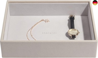 Stackers Taupe Classic Medium Jewellery Box Chunky Jewellery Layer