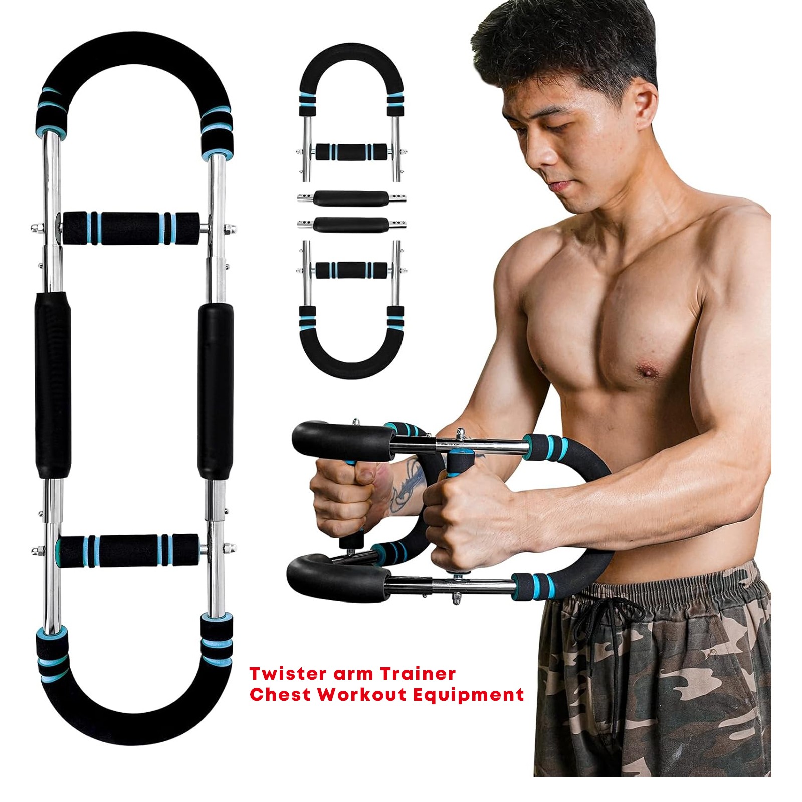 Twister arm Trainer, Chest Workout Equipment,66-110lb Adjustable Resistance