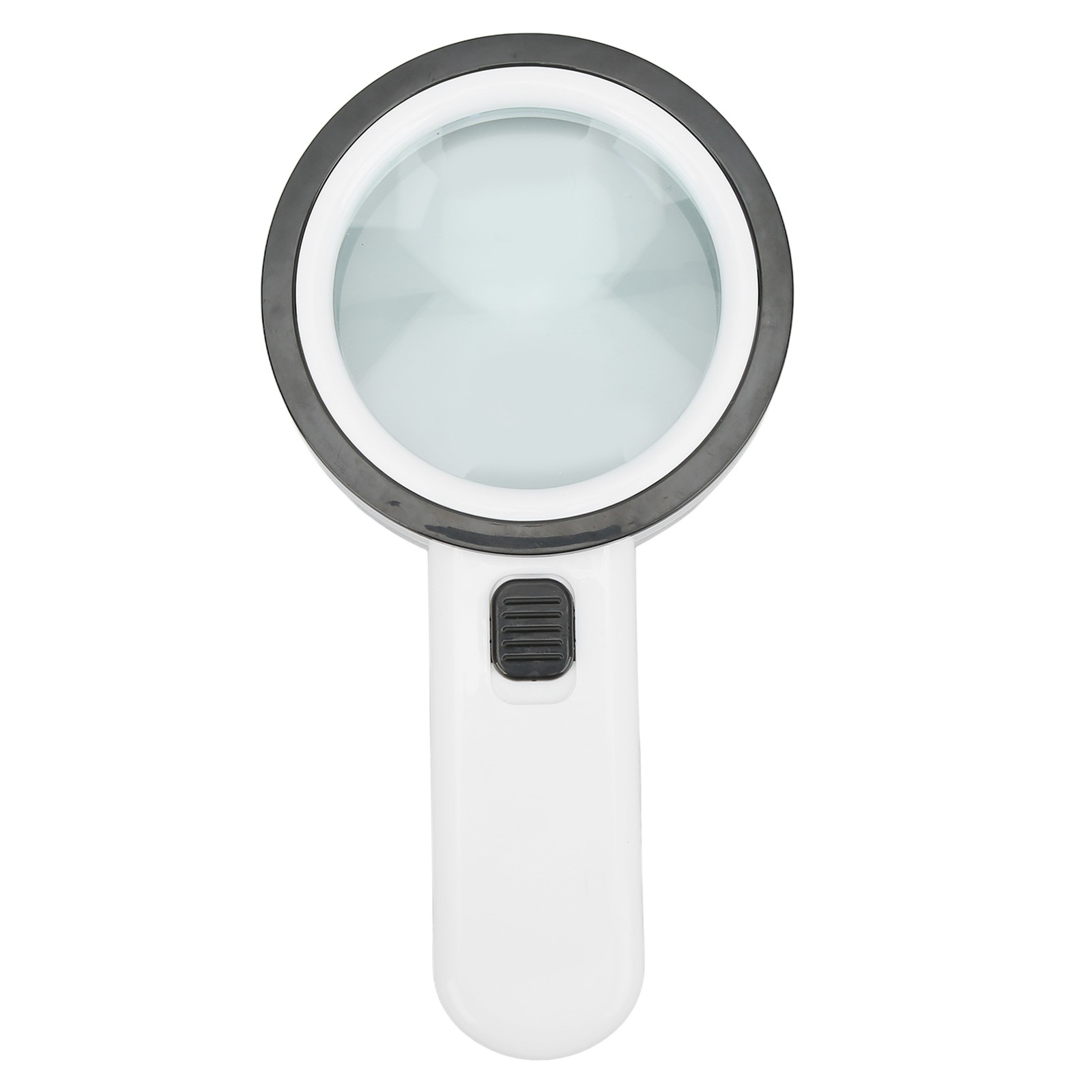 8cm 30X Handheld Optical Glass Magnifier High Power Magnifying Glass With 12 LED