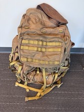 Crossfire Australia Military Backpack Brown MOLLE Webbing Rain Cover