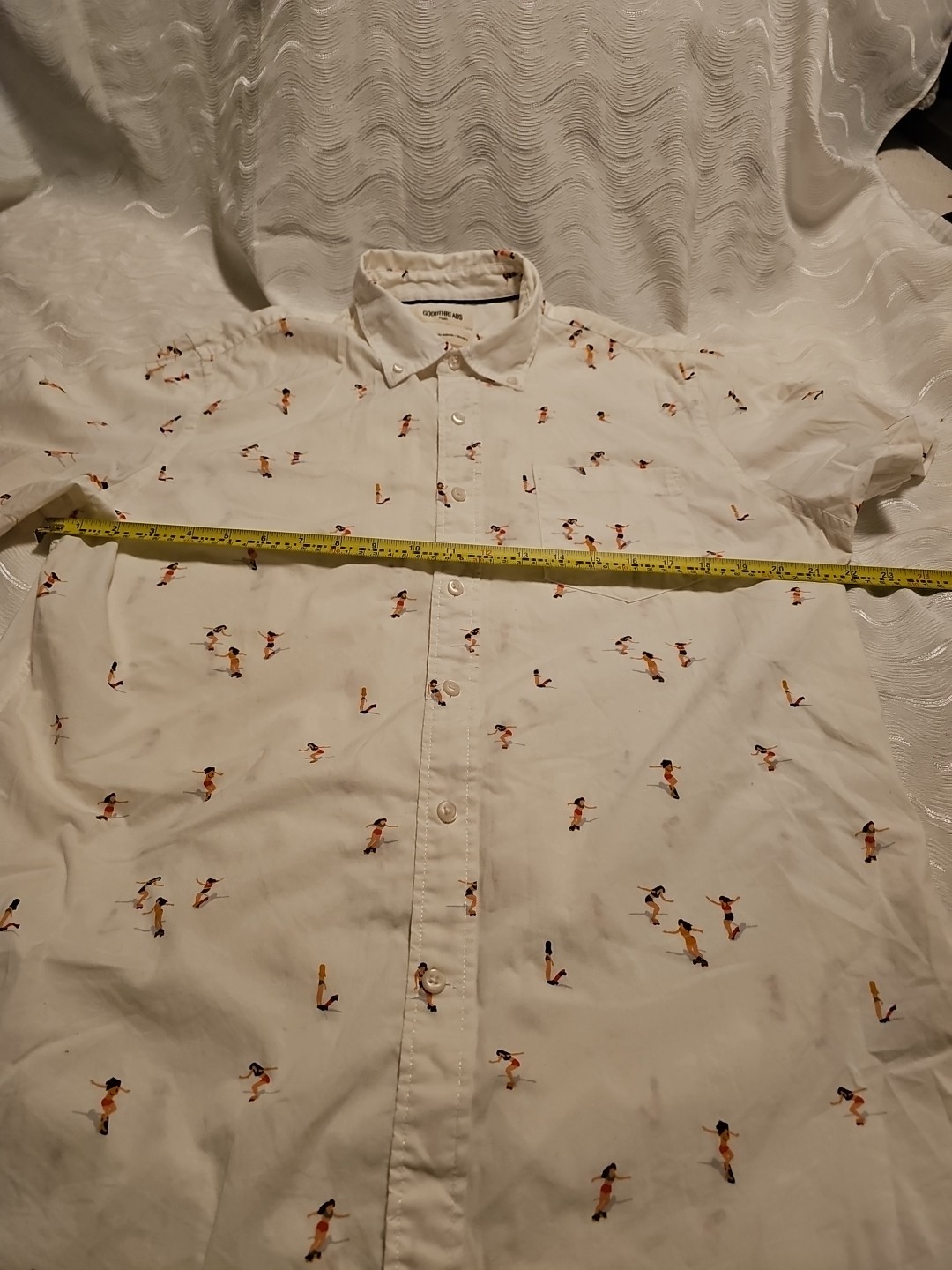 Goodthreads Poplin Button Down Skateboard Girl Pr… - image 9