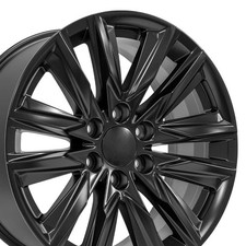 20 Inch Satin Black 4869 Rims Set 4 Fits Escalade Tahoe Suburban Silverado