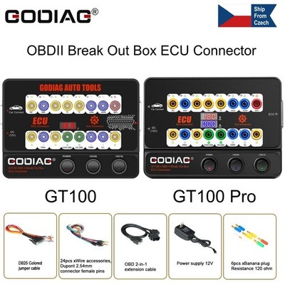 GODIAG GT100/GT100+ Pro OBD2 Breakout Box E-CU Connector 16PIN Protocol Detector