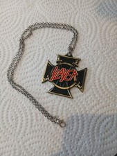 Slayer Band Necklace Metal Music Accessories Pendant Merch Alternative 