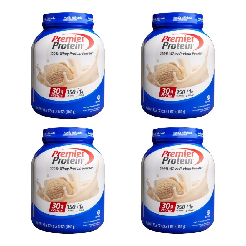 Premier Protein Whey Powder Vanilla 30g 29 Servings Each × 4 | 116 Servings