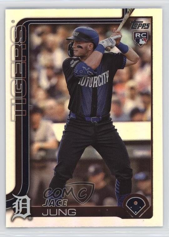 2025 Topps Series 1 Rainbow Foilboard Jace Jung #80 5c2