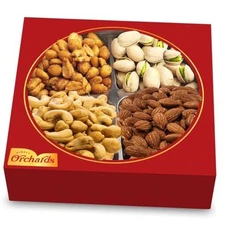 Holiday Nuts gift Basket of Cravings Gourmet Nuts Collection, Small - Red Box