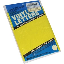 Duro Permanent Adhesive Vinyl Letters & Numbers 2" 167/Pkg-Yellow