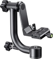 K F CONCEPT Aluminum Alloy 360 Degree Panoramic Gimbal Tripod Head 1/4'' 44lbs