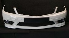 XL-444 * Mercedes W204 C-Klasse Stoßstange Vorne AMG  PDC  149 Polarweiß