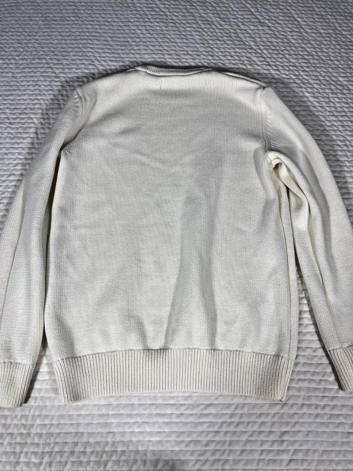 Suéter Chaps Ralph Lauren Withe cuello redondo para hombre talla S Foto 2 de 4