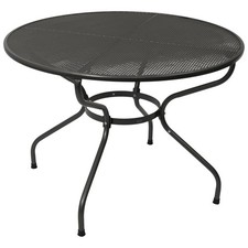 Royal Garden Gartentisch Metalltisch Tisch Streckmetall 105cm rund grau 2 . WAHL