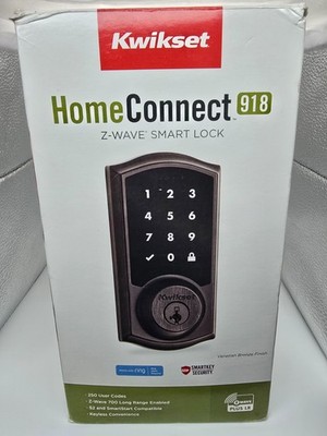 Kwikset HomeConnect 918 Z-Wave Smart Lock Venetian Bronze Parts Repair No Keys
