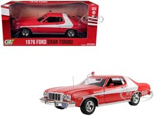 1976 Ford Gran Torino Red 124 Diecast Model Car By Greenlight 84221