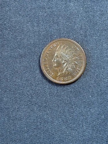 1883 Indian Head Cent AU+ CHOICE ABOUT UNCIRCULATED LUSTROUS Brown (pc05 x)