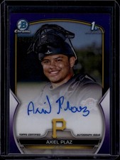 Axiel Plaz 2023 Bowman Chrome Autographs Purple Refractor /250#CPA-APL