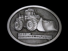 TI07127 NOS VINTAGE 1980s DRESSER CONSTRUCTION MINING EQUIPMENT BUCKLE