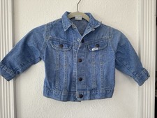 Vintage Child  s Lee Denim Jacket 3T USA Union Made 80s 90s