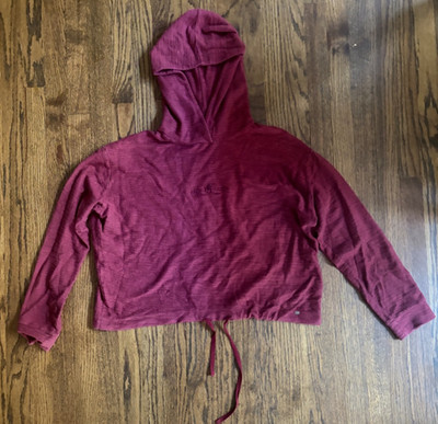 Pacific Republic Pull & Bear Cropped Drawstring Hoodie Size Large