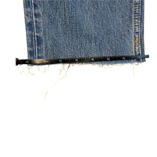 RE/DONE 70s Ultra High Rise Stove Pipe Jeans Worn Crystal Blue Size 25 - Picture 9 of 10