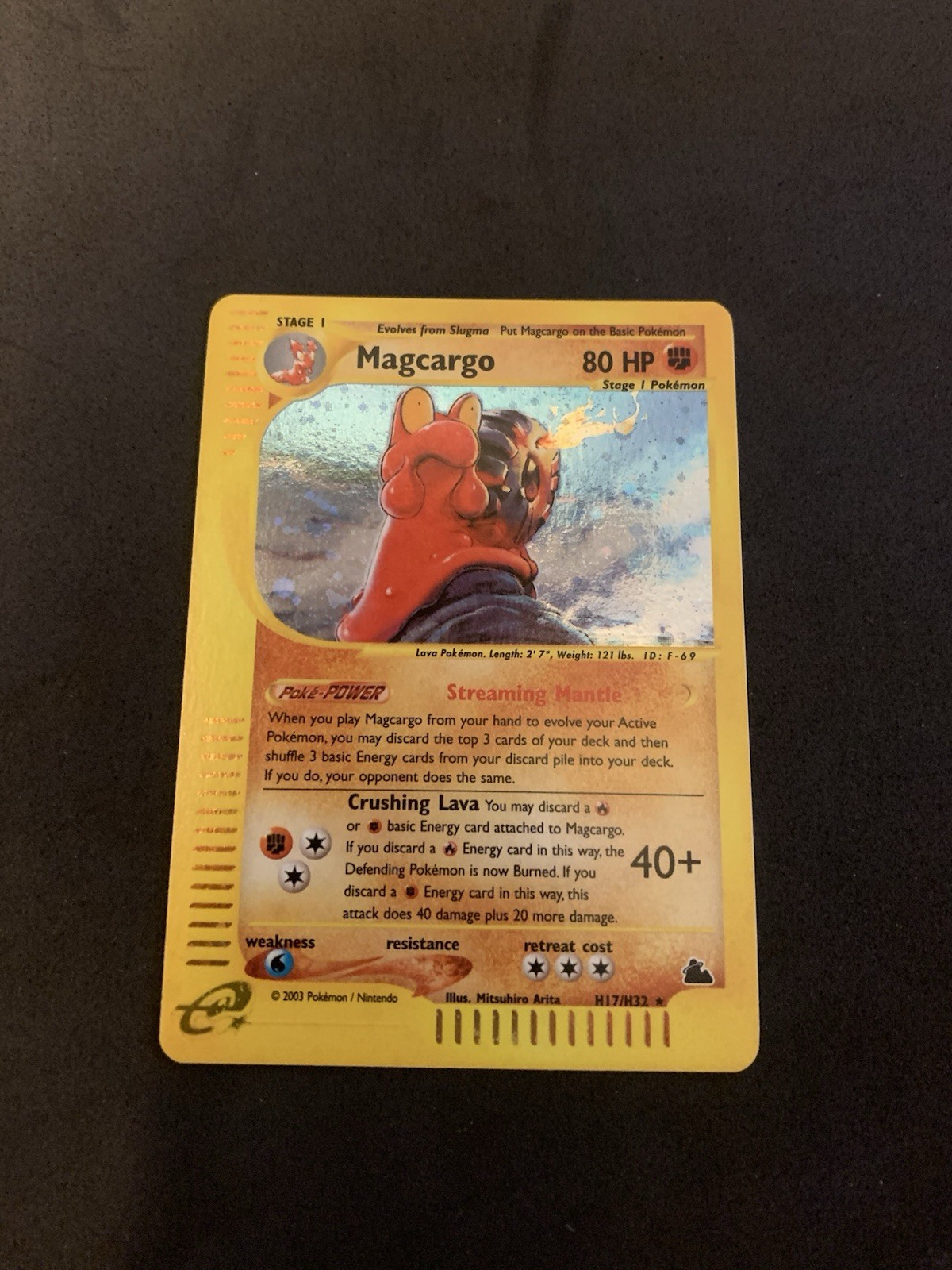 Pokémon Card Skyridge Magcargo H17/H32 LP