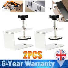 2PCS Fence Clamp Universal Woodworking C Clamps Heavy Duty Metal Desk Mounting