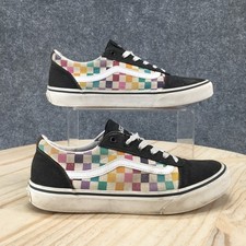 Vans Shoes Youth Missy 6 Old School Rainbow Checkerboard Multicolor Low 508731