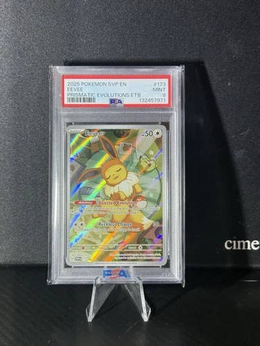 PSA 9 - 2025 Pokemon Prismatic Evolutions ETB EEVEE #173 (4320)