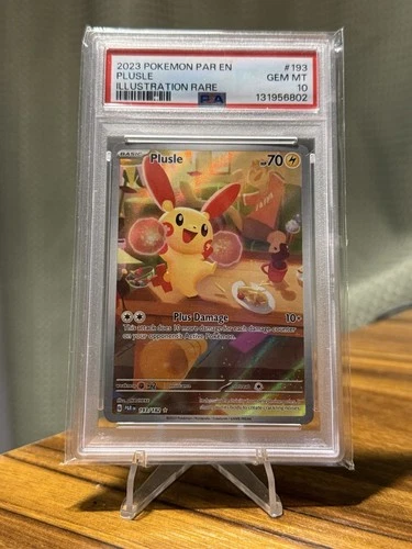 2023 POKEMON PAR EN-PARADOX RIFT ILLUSTRATION RARE #193 PLUSLE PSA 10