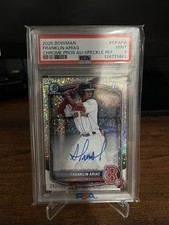 2025 Bowman - Chrome Prospect Autographs Franklin Arias #CPA-FA Speckle /299  