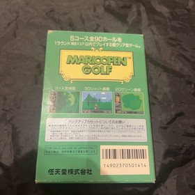 Mario Open Golf FC Famicom Famicom Software Nintendo Famicom Soft Set A Box