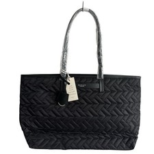Image of RADLEY Handbag Black Large Zip Top Shoulder Bag - Finsbury Park Quilt - RRP £149