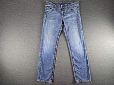 Kut From The Kloth Jeans Womens 12 Blue Straight Stretch Denim Embroidered