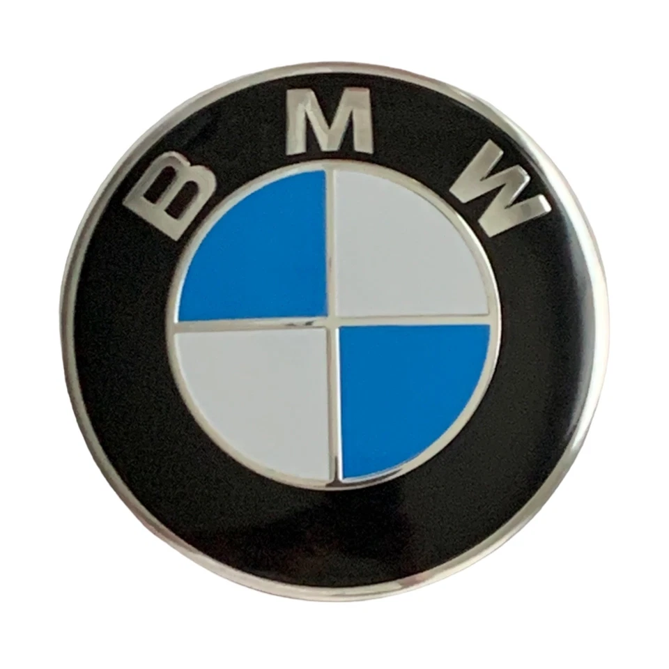 Rear Trunk 74mm for BMW Badge Classic Blue Emblem - Image 2 of 3