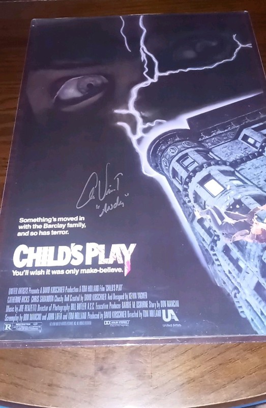 Child's Play 11x17  Hand Signed Movie Poster By:Alex Vincent