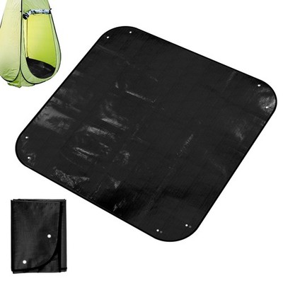 Camp Shower Tent Floor Mat, 39.4x39.4in Changing Tent Bottom Pad Portable Pop...