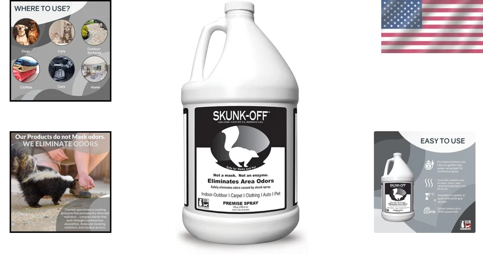 Biodegradable Skunk Odor Eliminator Spray - 1 Gallon for All Surfaces - Image 2 of 4