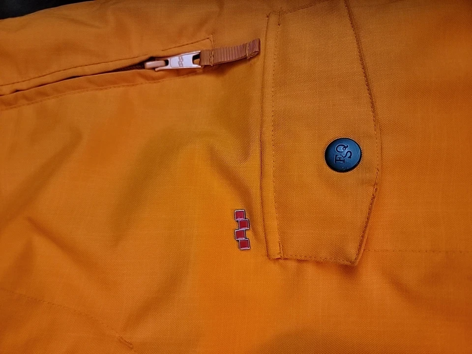Pantalones de snowboard Foursquare Outerwear naranja y azul marino para hombre talla extra pequeña Foto 2 de 4