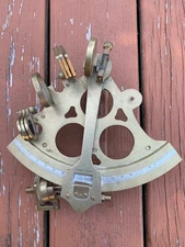 Ross London Nautical Brass Maritime Astrolabe Marine Sextant (MISSING TELESCOPE)