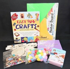 Kids CRAFT BUNDLE Inc Craft Manual, Diamond Art Kit & Sewing Project. CG N25 