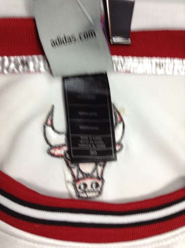 Adidas Men’s Chicago Bulls NBA Graphic Derrick Rose #1 Jersey White sz 50 - Picture 4 of 8