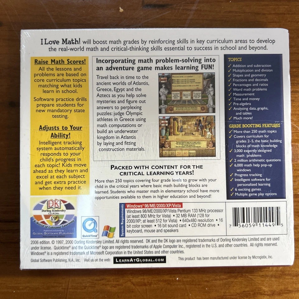 DK I Love Math! For ages 7-11  PC CD - Image 2 of 3