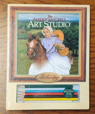 American Girl FELICITY ART STUDIO BOOK Activity Drawing Pencils Hirsch Hunt 2008