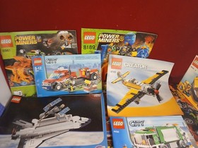 Massive Lot Lego Star Wars Power Miners Dino City Creator Atlantis Instructions